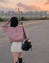 [Bellide made] Bubble Hidden Cropped Field Jacket