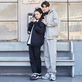 セミワイドジョガーパンツ/Semi Wide Seperate Block Jogger Pants Black/Charcoal (6604003901558)