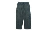 CABLE KNIT WIDE PANTS