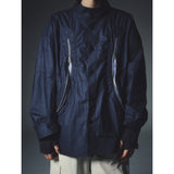 レクシオンカーブドジップオーバーシャツ / REXION CURVED ZIP-OVER SHIRT_NV