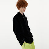 Melting Button Shirt [Black] (6592393183350)