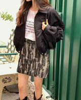 レタリングコットン半袖Tシャツ (2color) (6613794160758)