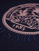 Women's Crop Maison LeLis Hidden Logo Sweatshirt Navy(FCD1TS201W)