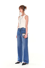 BASIC WIDE DENIM PANTS (BLUE)