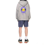 パープルリップフーディー / PURPLE LIP HOODIE gray