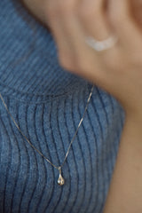 Silky Drop Necklace - long