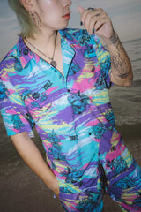 TZ SUMMER BEACH SHORT SLEEVE SHIRT - MULTI COLOR (6635115642998)