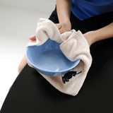 A sleeping cat mini towel