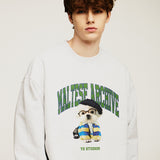プレッピーマルチーズスウェットシャツ / (NO napping)Preppy maltese sweatshirts