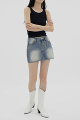 ローライズジーンズスカート / Low Rise Jean Jean Skirt