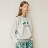 ホビークラブラグランスウェットシャツ/HOBBYCLUB RAGLAN SWEATSHIRT_GREEN