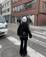 シャーリングスカートパンツ