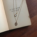 Vintage Mood Cameo petit Necklace [Cream] 
