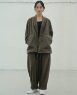 WARM-FLEECE HERITAGE CARDIGAN (Khaki) / ウォームフリースヘリテージカーディガン