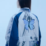 ブルーバタフライウィンドブレーカー/1 3 blue butterfly windbreak