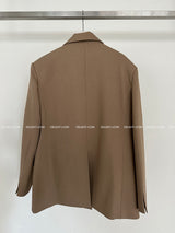 double collar oversized fit blazer jacket