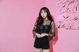 ドットシースルーTシャツ / TOP(6168) dot see-through T