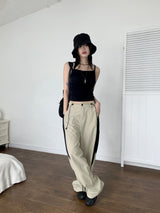 Dao shirring drape sleeveless