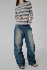 ウエストオープンニット / Waist open knit (4color)