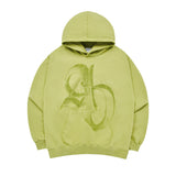 [24SS] ハーフトーンシンボルプリンティングフーディー LIME