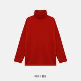 ナッピングハイネックニットＴシャツ (7colors)