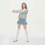 WOOL CROP KNIT CARDIGAN_MINT (6610810830966)