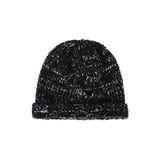 VA Square Longlabel Rollup Beanie / Black