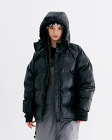 HOODED DOWN PADDING JUMPER BLACK
