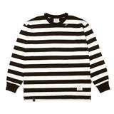 23ストライプオーバーサイズロングスリーブTシャツ / 23 STRIPE OVERSIZED LONG SLEEVES T-SHIRTS RED / BLACK