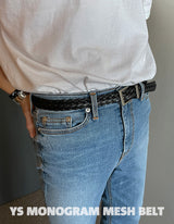 ASCLO 30 YS Monogram Mesh Belt (6566861209718)
