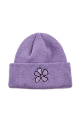 フラワービーニー / FLOWER BEANIE / PURPLE (6655360860278)