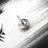 サンライトS1ジェムストーンシルバースタッズイヤリング / Sunlight-S1 Gemstone silver stud earring (4593358209142)