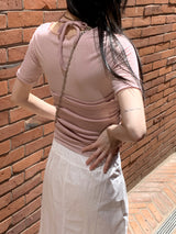 【SET】ラプティホルターナシシースルー半袖Tシャツセット / Lupty Halter Nashi See-through Short Sleeve T-shirt Set