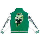 TZWORLDWIDE VARSITY JACKET - LUCKY GREEN