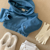 [Bellide made/fleece-lined wool] Berrygood fleece-lined wool embroidery hoodie