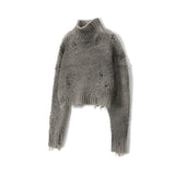 [23FW LSD COLLECTION] スプレータートルネッククロップセーター