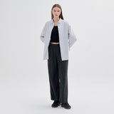 Washed Oxpord Shirt S87 Gray (6622422630518)