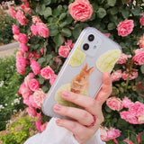 melon cream bread bunny jelly hard phone case