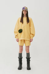 Reverse Bear Patch Crewneck_Canary (6684838854774)