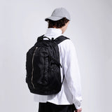 SQバックパック / NYLON ZIP SQ BACKPACK (BLACK) (6554722631798)