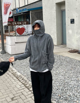 バラクラバフリースジップアップ