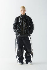 クロスボックスリフレクティブトラックパンツ / BSR2223FWPT031 WD CROSS BOX REFLECTIVE TRACK PANTS BLACK