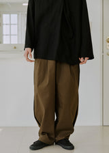 サイドバルーンパンツ / unisex side balloon pants brown