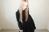 プリーツミドルスカート(エメラルドハート)*Black