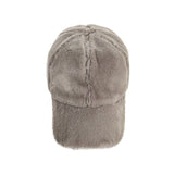 Fur logo point ball cap GRAY