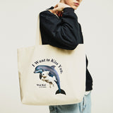 パピードルフィンジャンピングエコバッグ/Puppy dolphin jumping ecobag