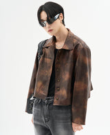 クロッカータイダイブレザー/[自主製作] Crocker tie-dye blazer