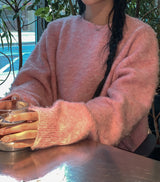 (UNISEX)シュガーアルパカヘアニット