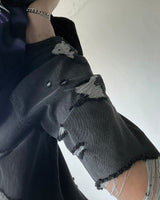 ダメージワイドパンツ / SK Damage Wide Pants (2 colors)