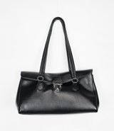 Y2Kワイドブラックバッグ/Y2K Wide Black Bag